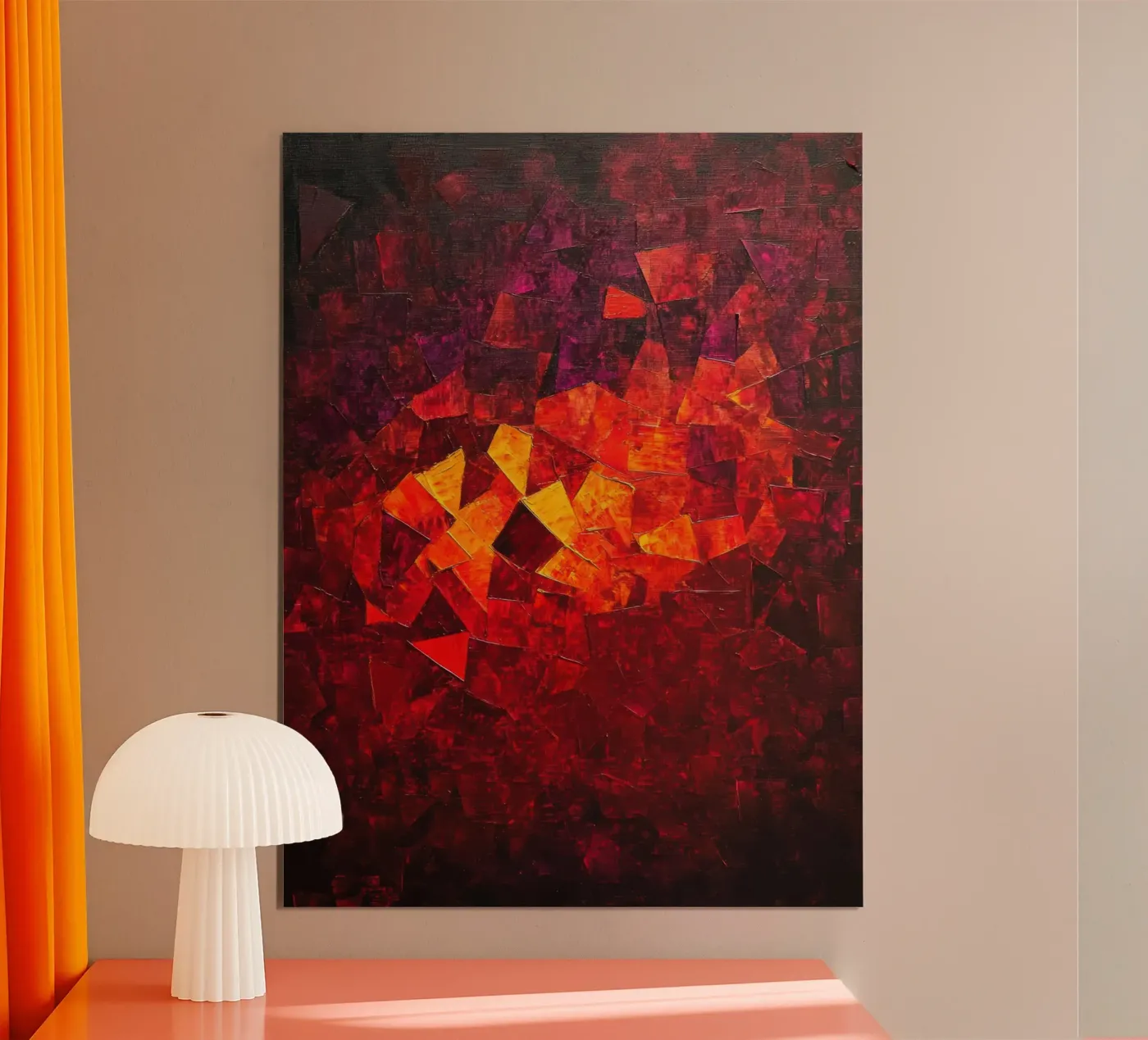 Red poster van Art Unleashed