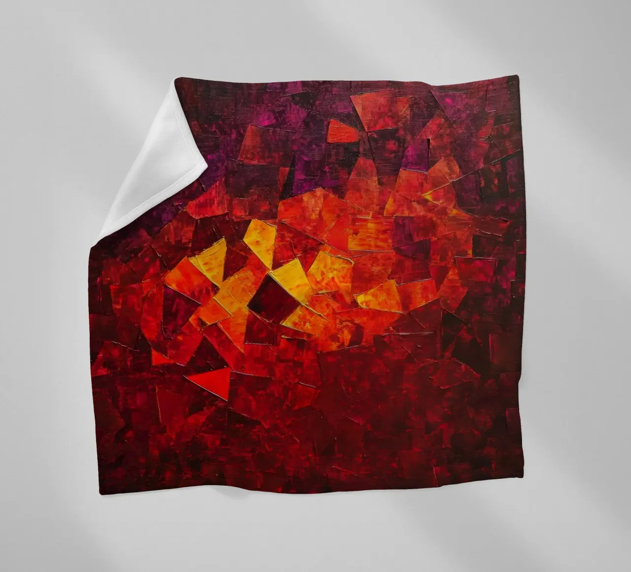 Red Fleecedecke von Art Unleashed