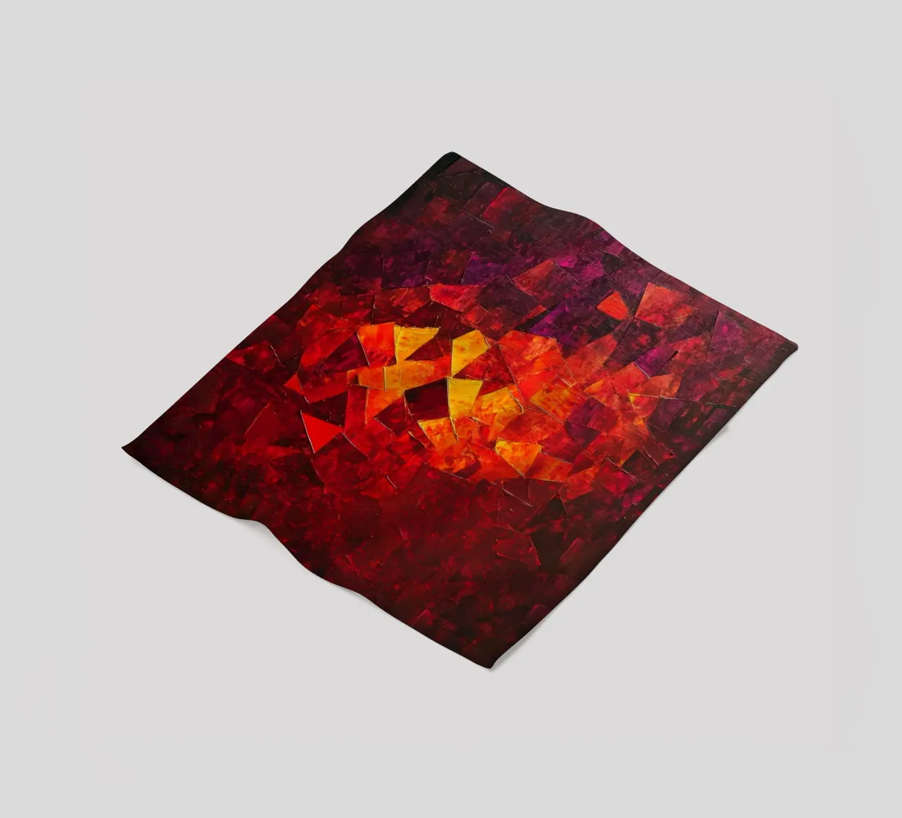 Red Fleecedecke von Art Unleashed