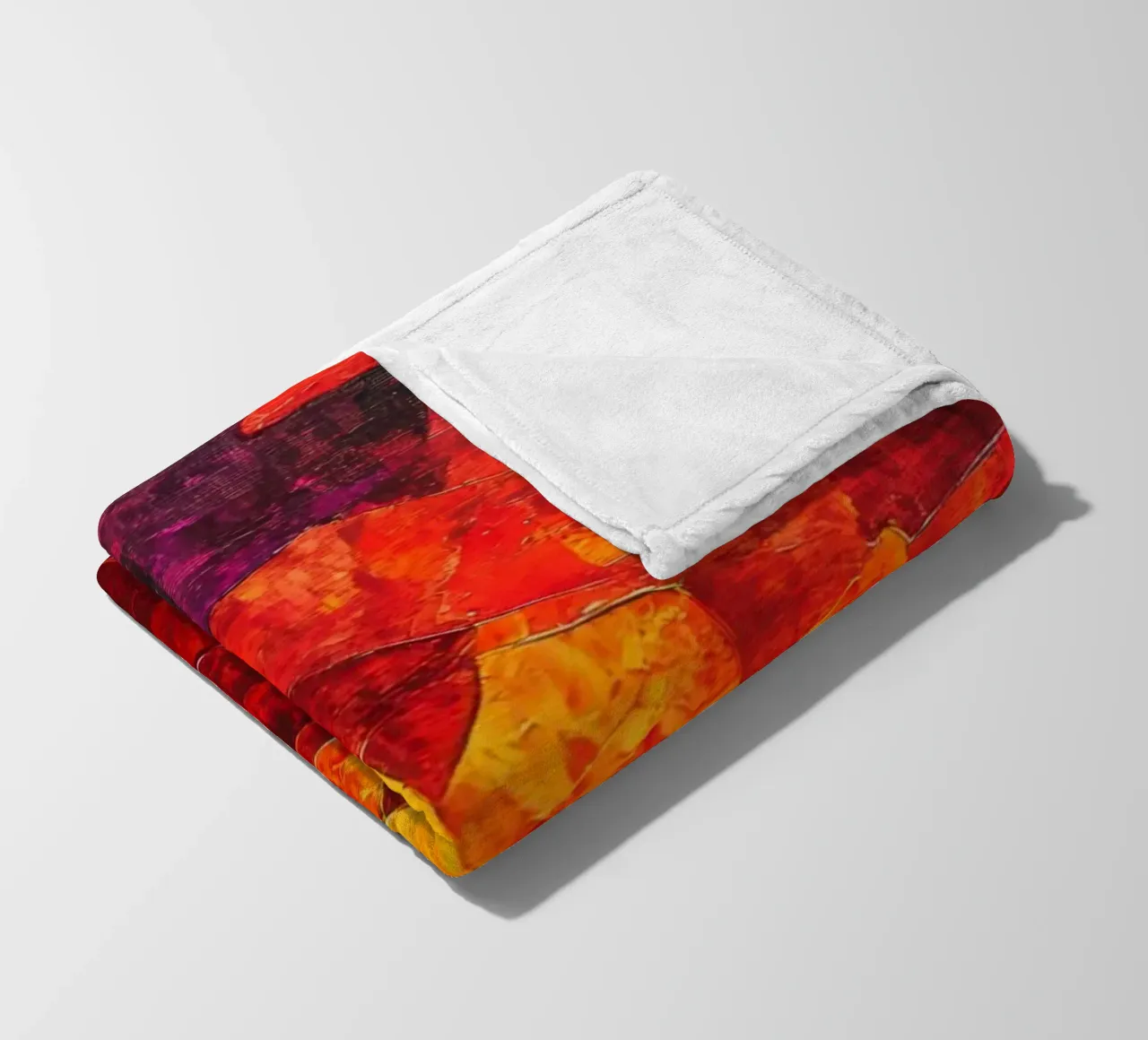 Red Fleecedecke von Art Unleashed