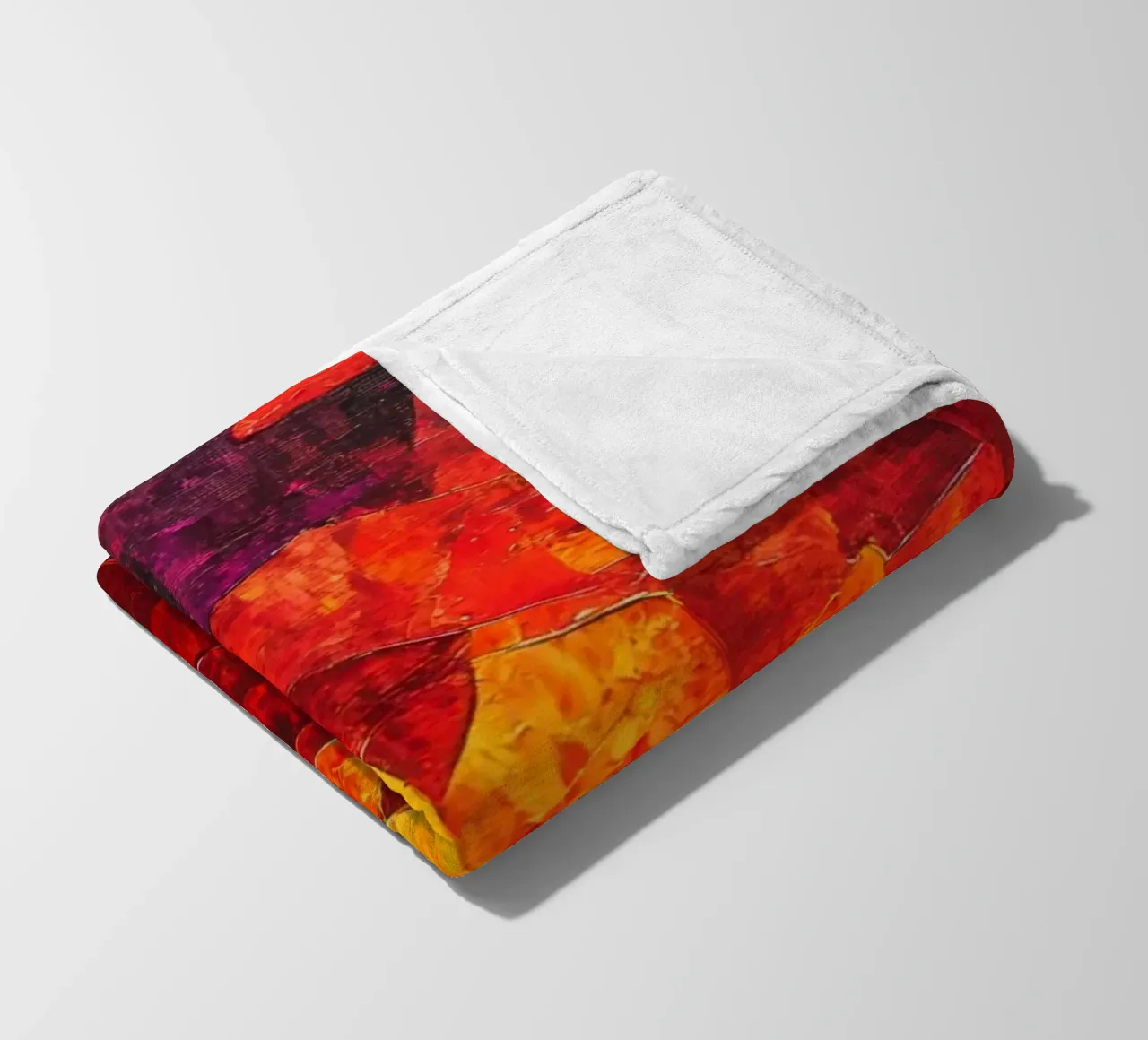 Red Fleecedecke von Art Unleashed