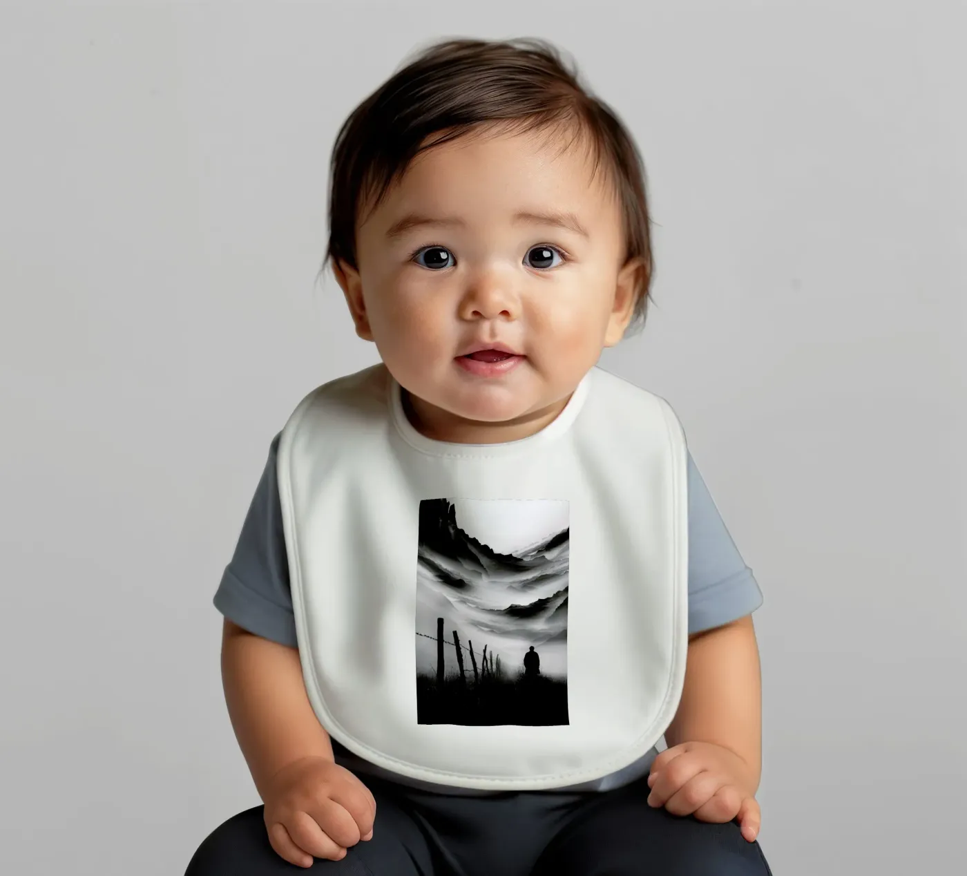 Going Nowhere baby bib by Stoian Hitrov