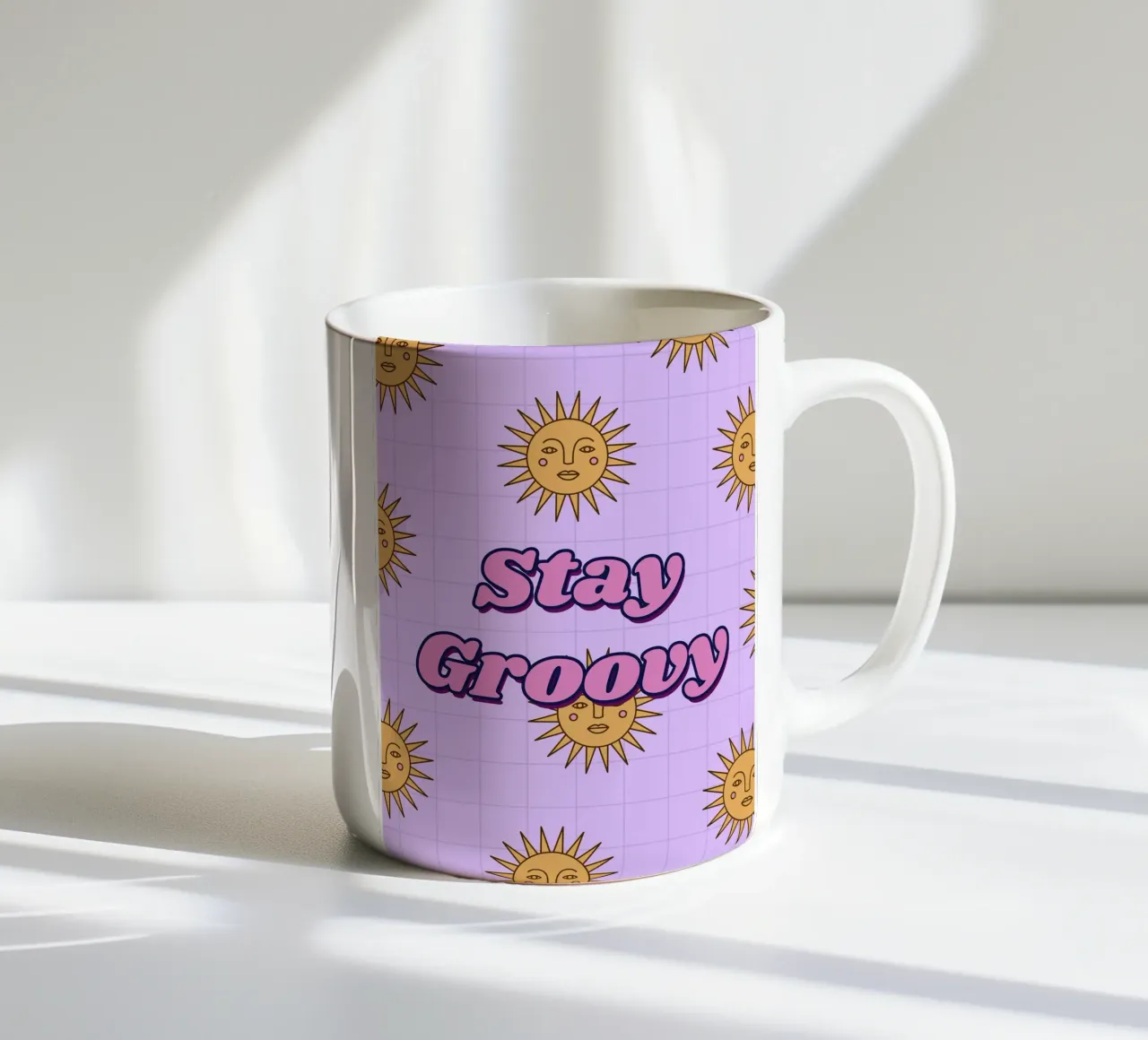 Stay Groovy tazza in ceramica da Dreamer10