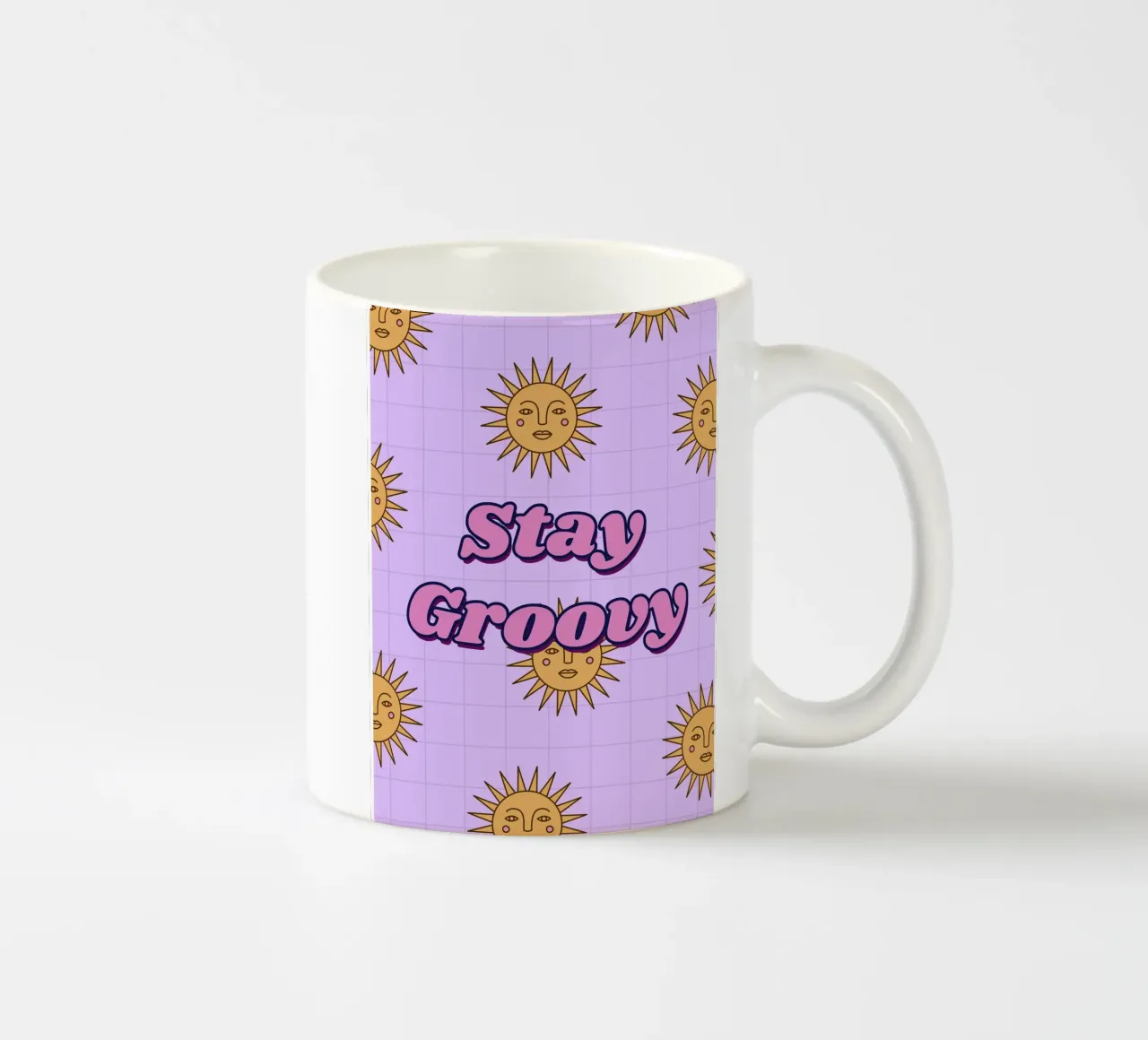 Stay Groovy tazza in ceramica da Dreamer10