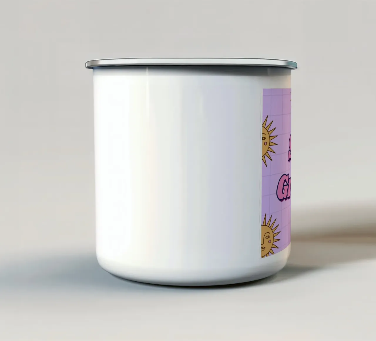 Stay Groovy tazza in smalto da Dreamer10