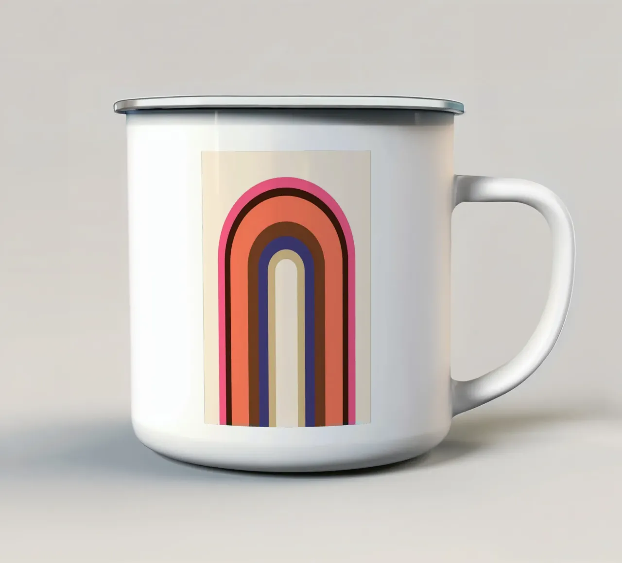 Arcobaleno IV tazza in smalto da susanapaz