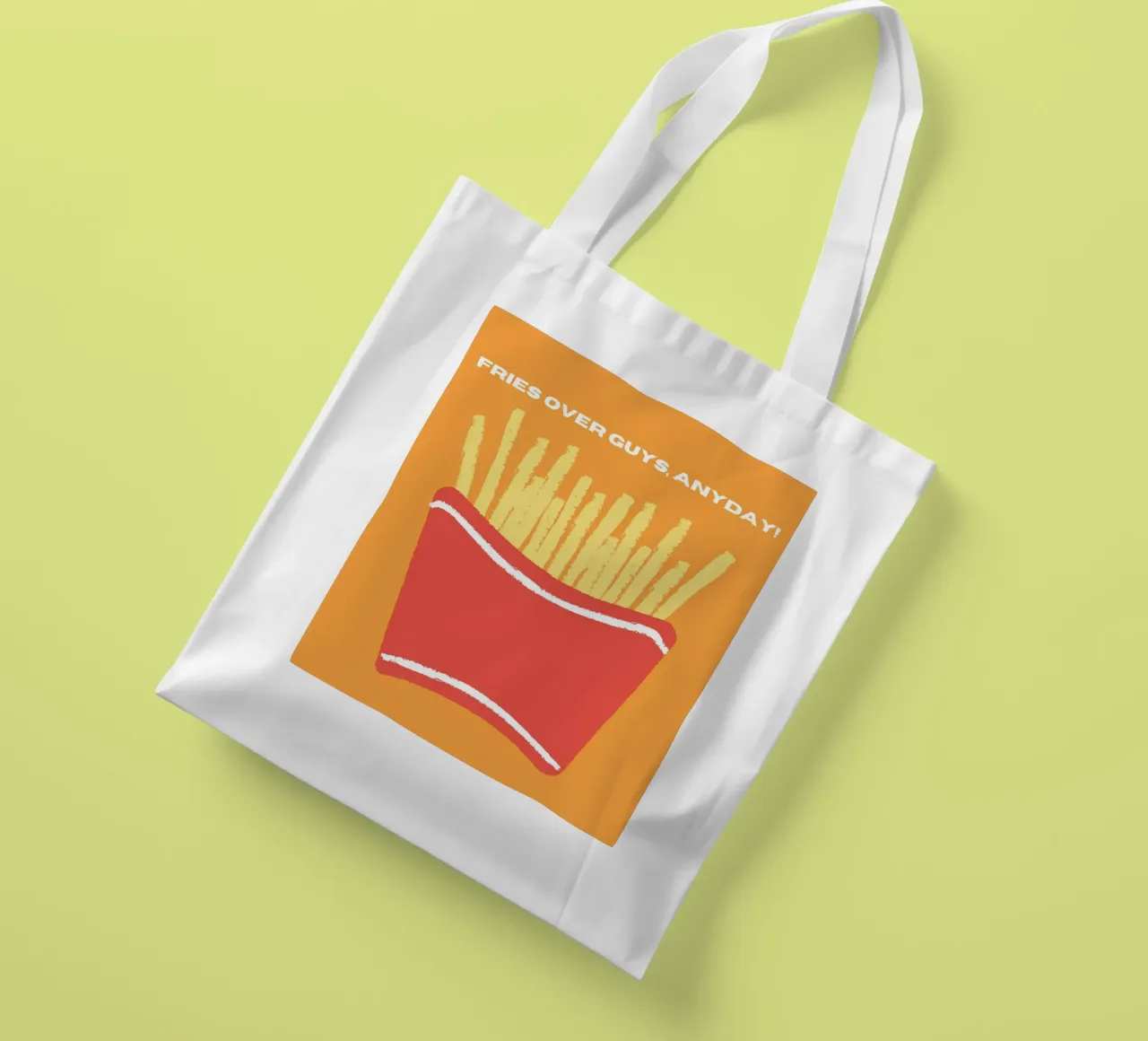 Fries Over Guys tote bag by Dreamer10