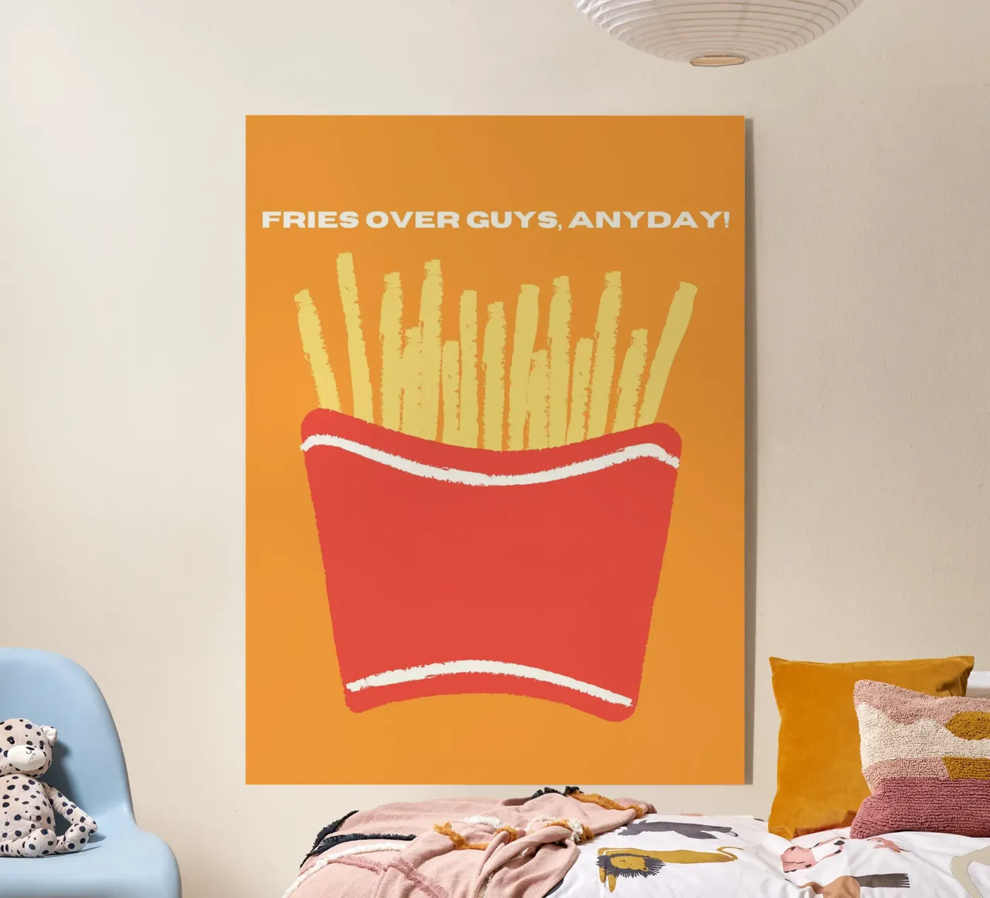 Fries Over Guys acryl van Dreamer10