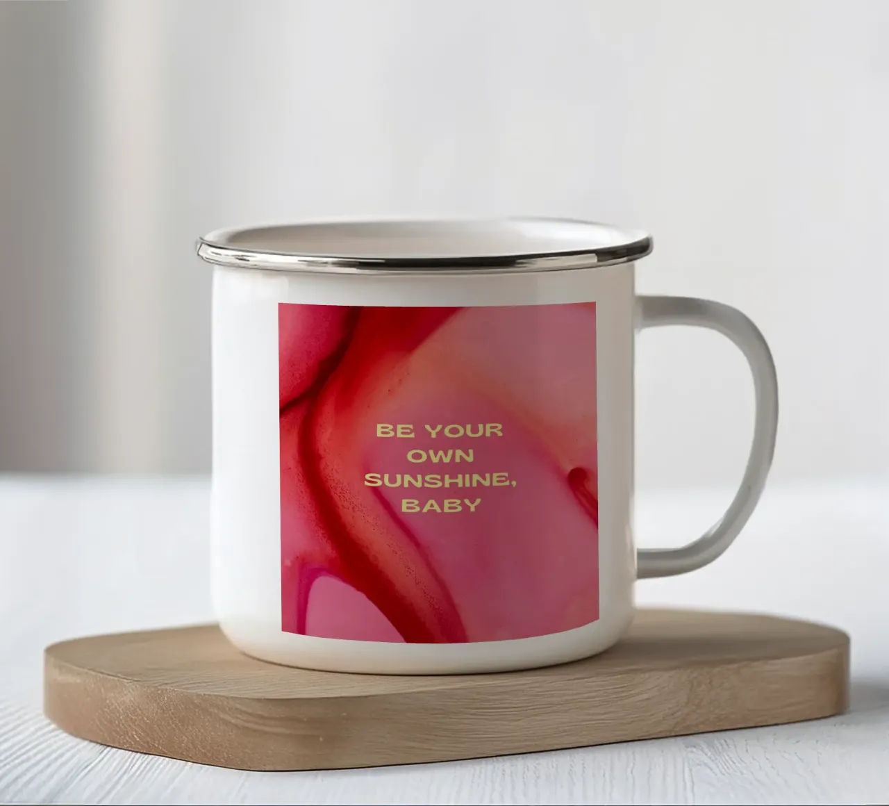 Positive Quotes tazza in smalto da Dreamer10