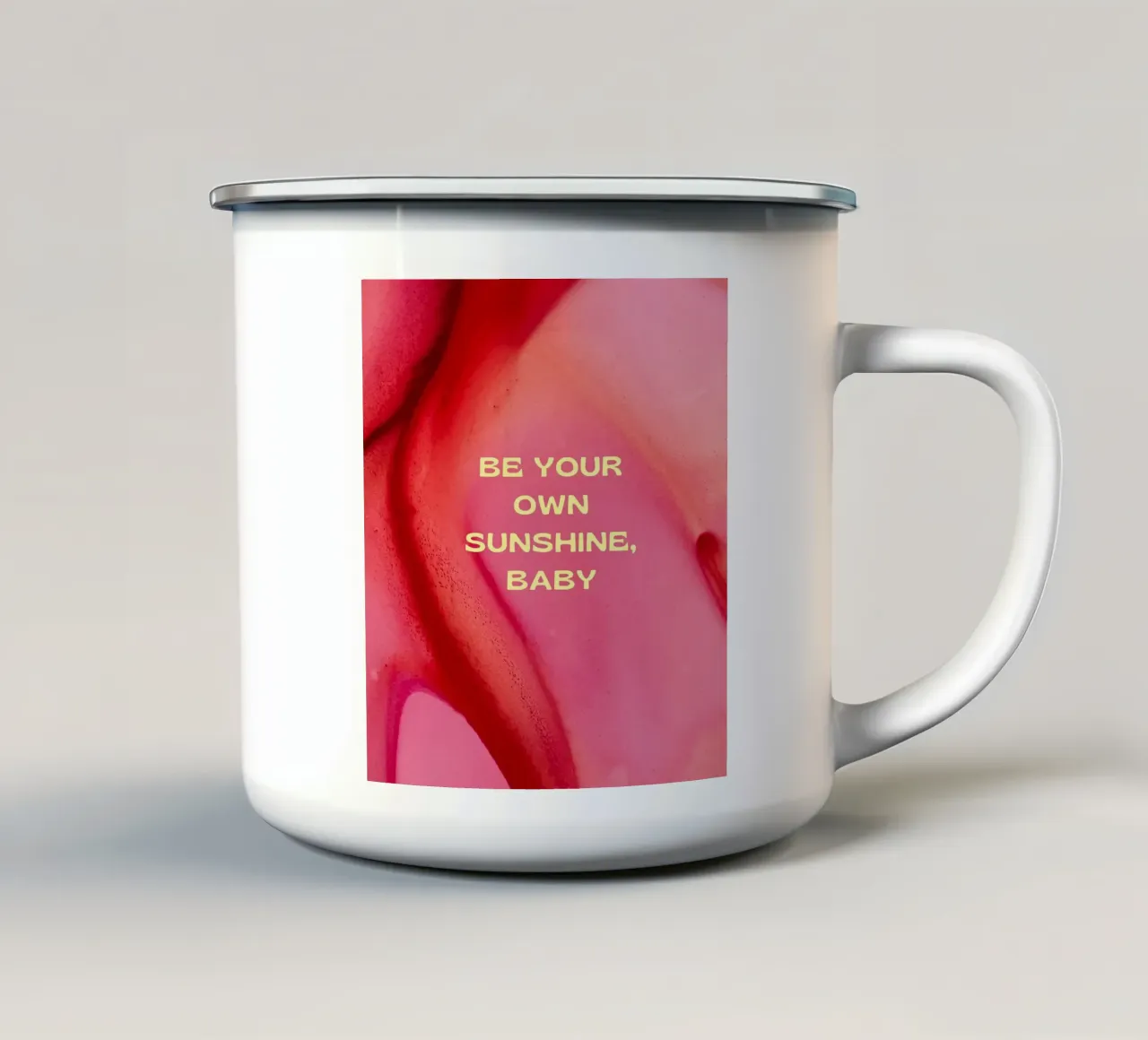 Positive Quotes tazza in smalto da Dreamer10