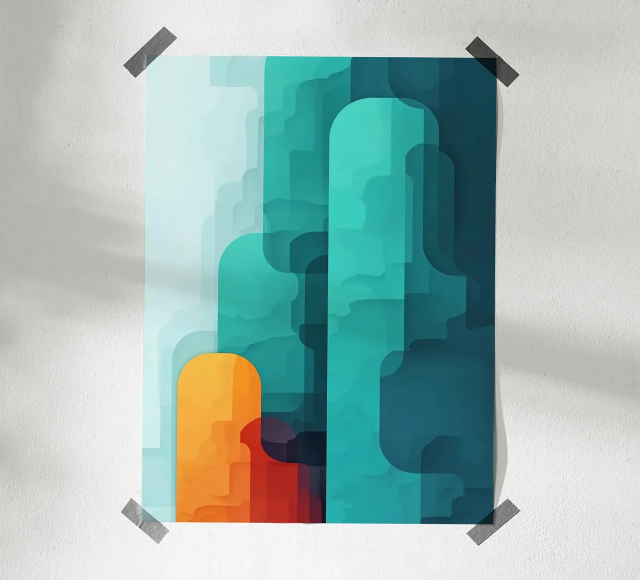 Digitalized landscape poster by Little Things