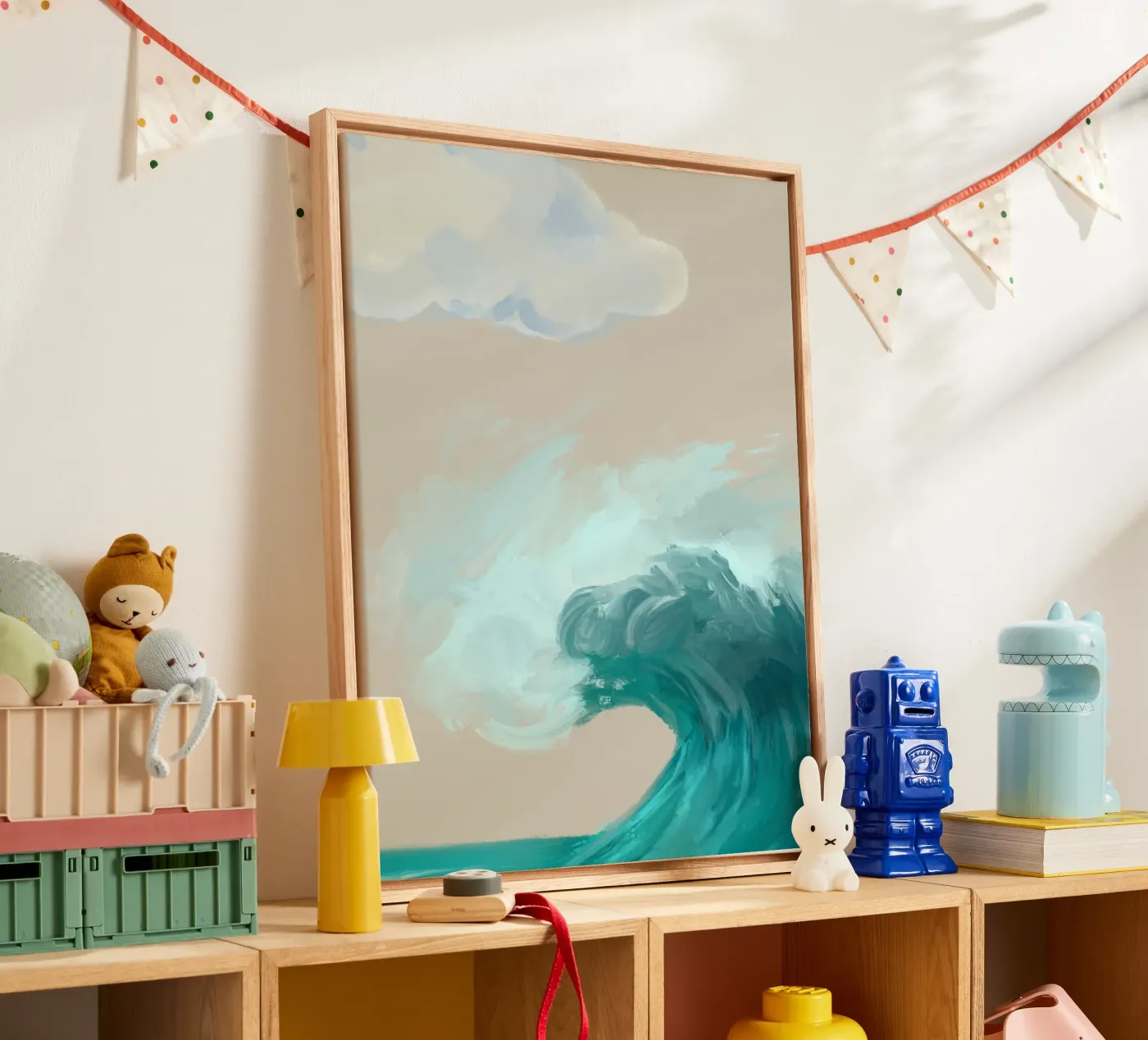 Ocean Waves canvas van Dreamer10