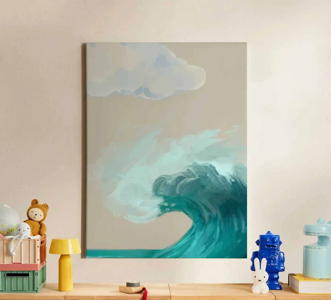 Ocean Waves canvas van Dreamer10