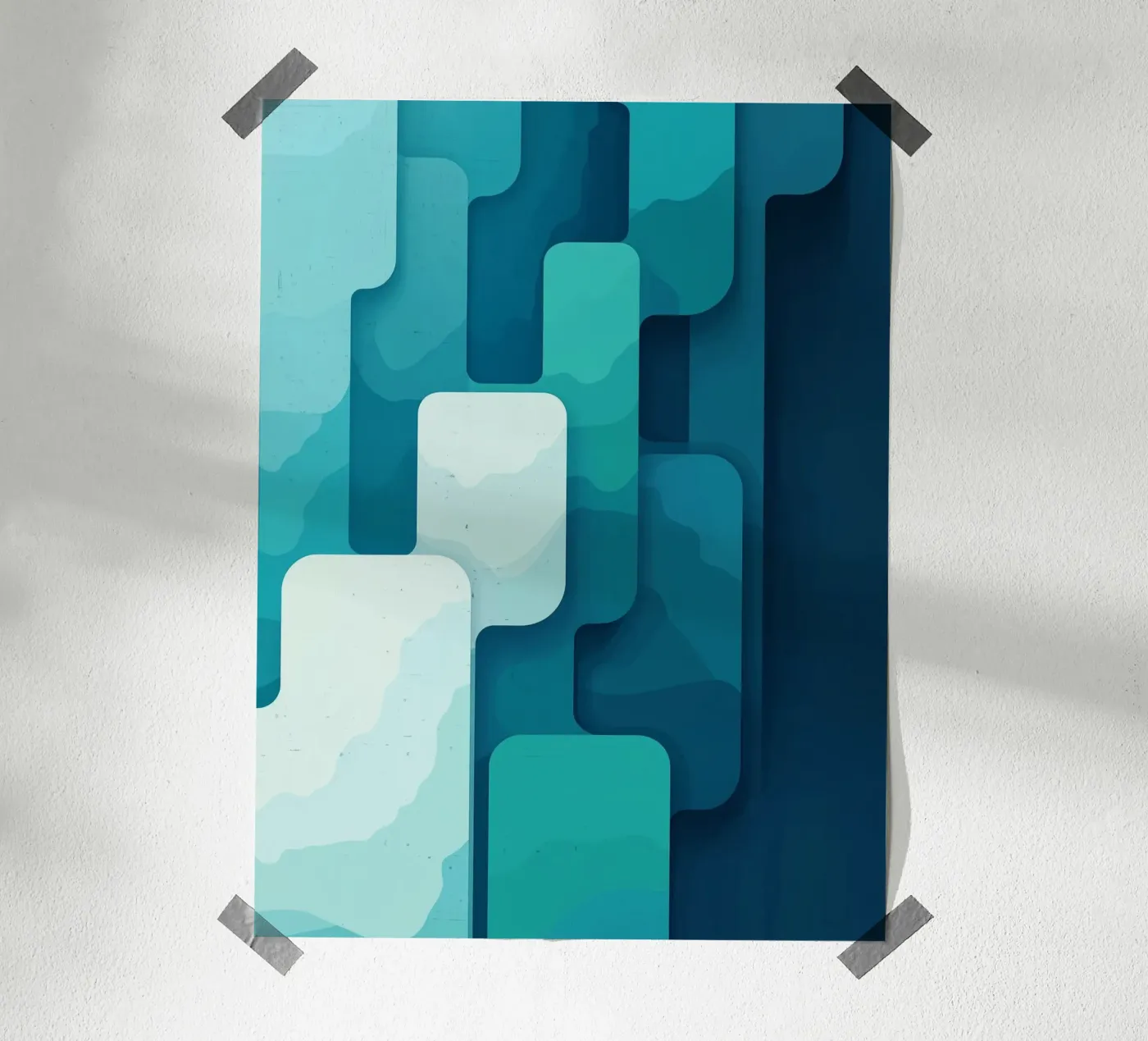 Abstracte zee poster van Little Things