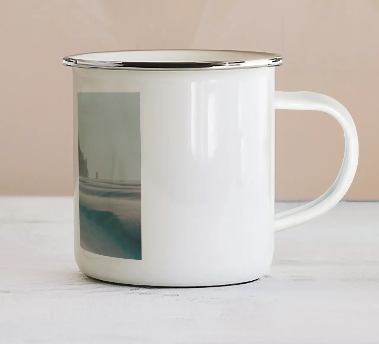 California tazza in smalto da Alexandra Hellweg