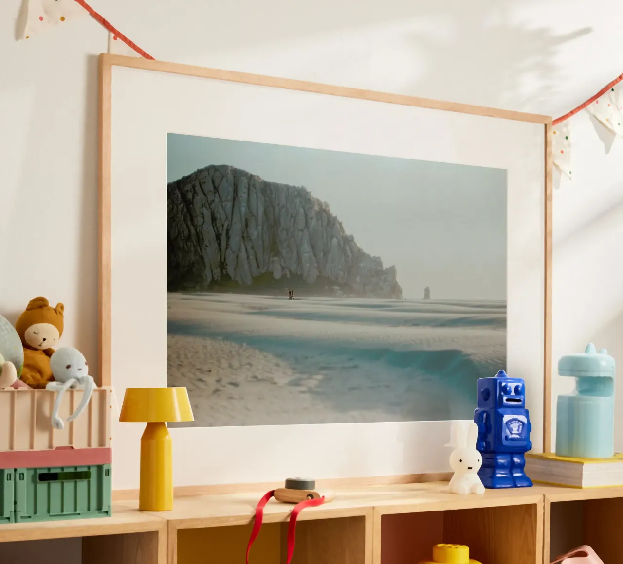 California poster con telaio in legno da Alexandra Hellweg