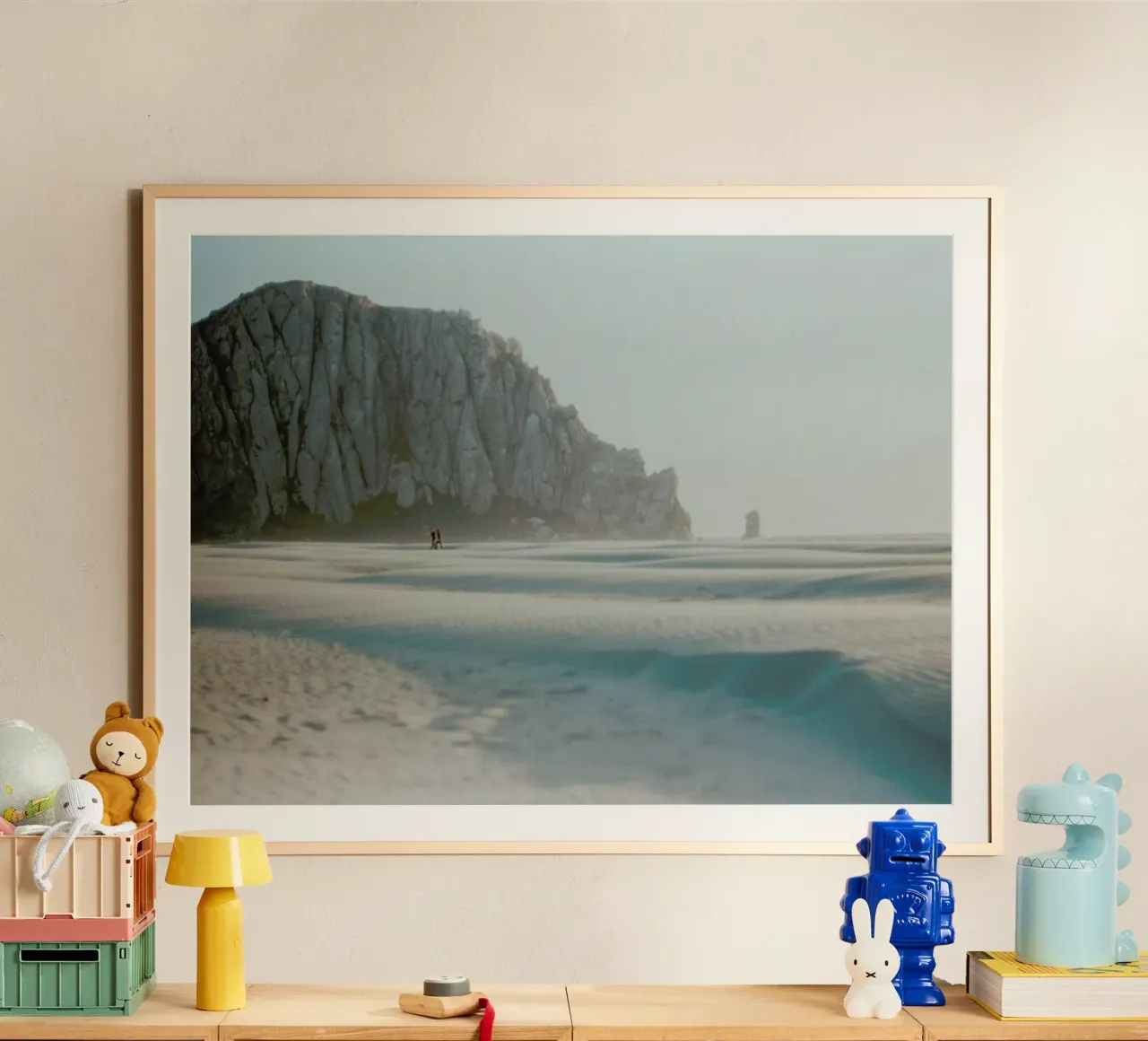California poster con telaio in legno da Alexandra Hellweg