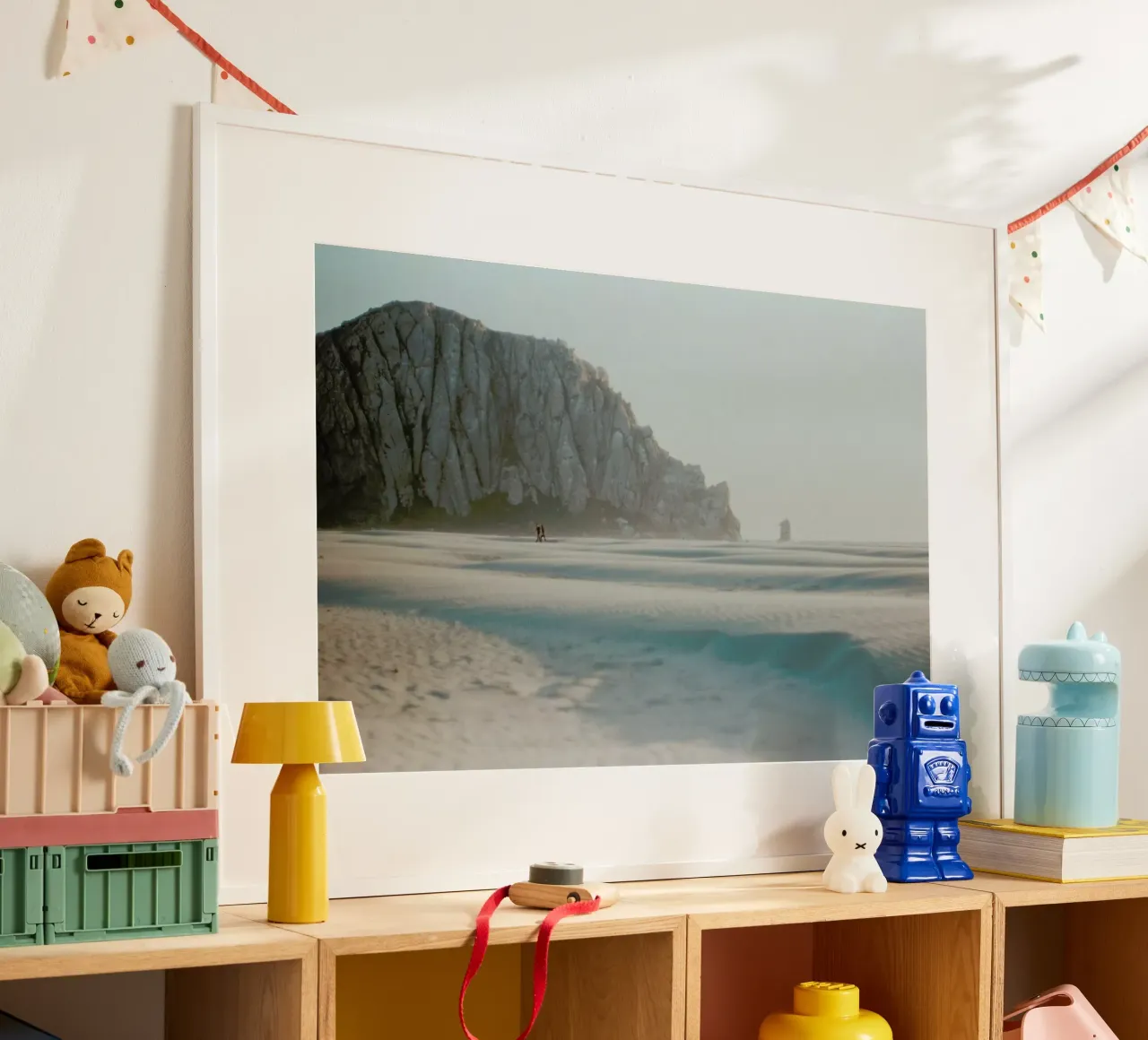 California poster con telaio in legno da Alexandra Hellweg