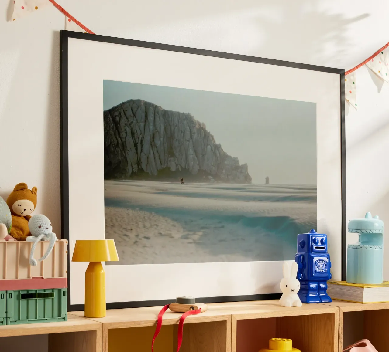 California poster con telaio in legno da Alexandra Hellweg