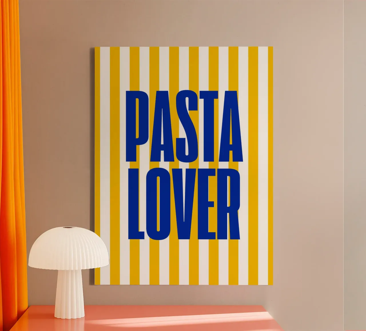 Pasta Lover tela con Cornice a cassetta da Dreamer10