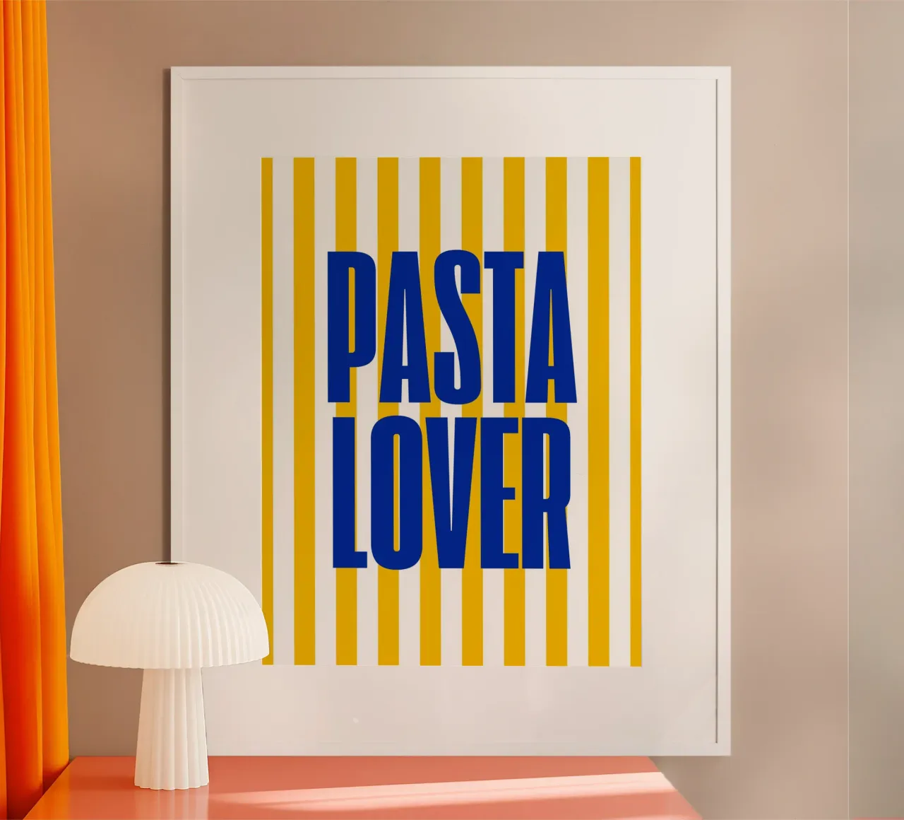 Pasta Lover poster con telaio in plastica da Dreamer10