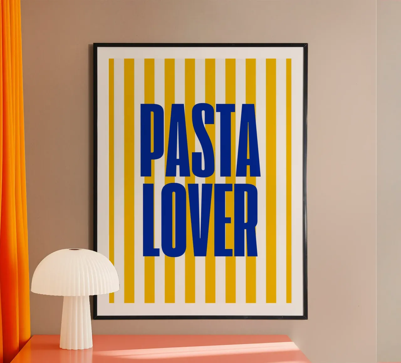 Pasta Lover poster con telaio in plastica da Dreamer10