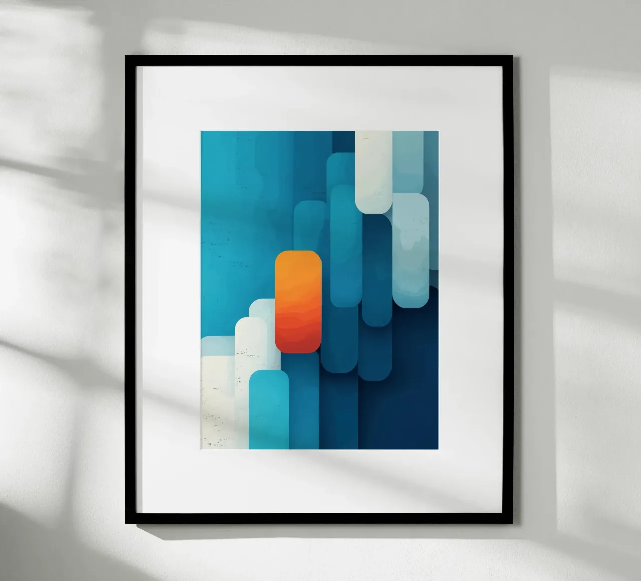 Paesaggio minimalista poster con telaio in alluminio da Little Things