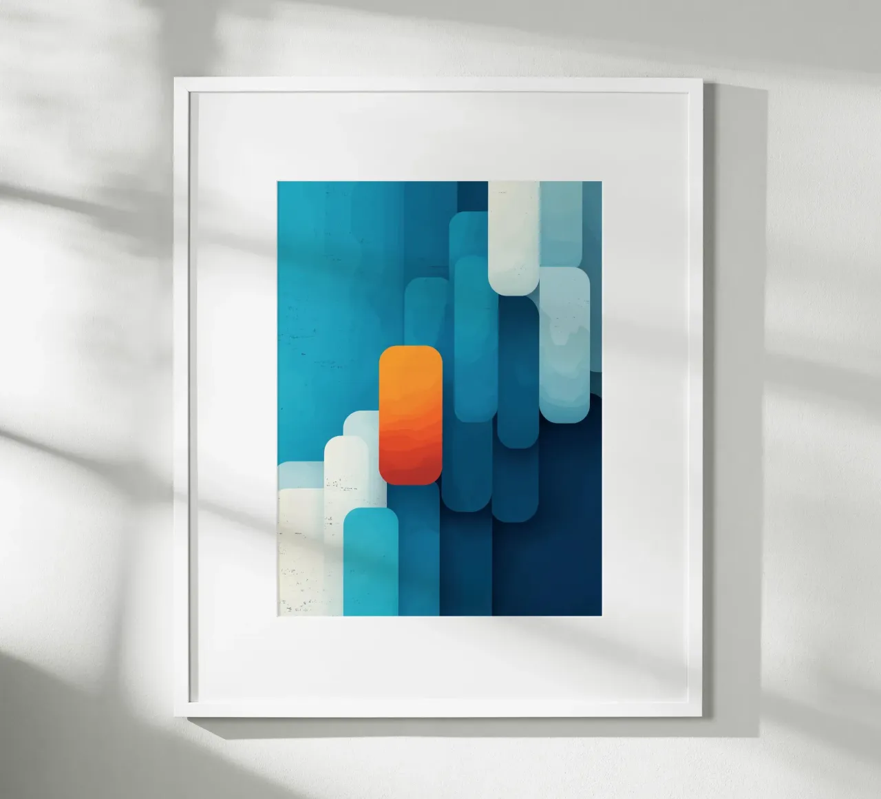Paesaggio minimalista poster con telaio in alluminio da Little Things
