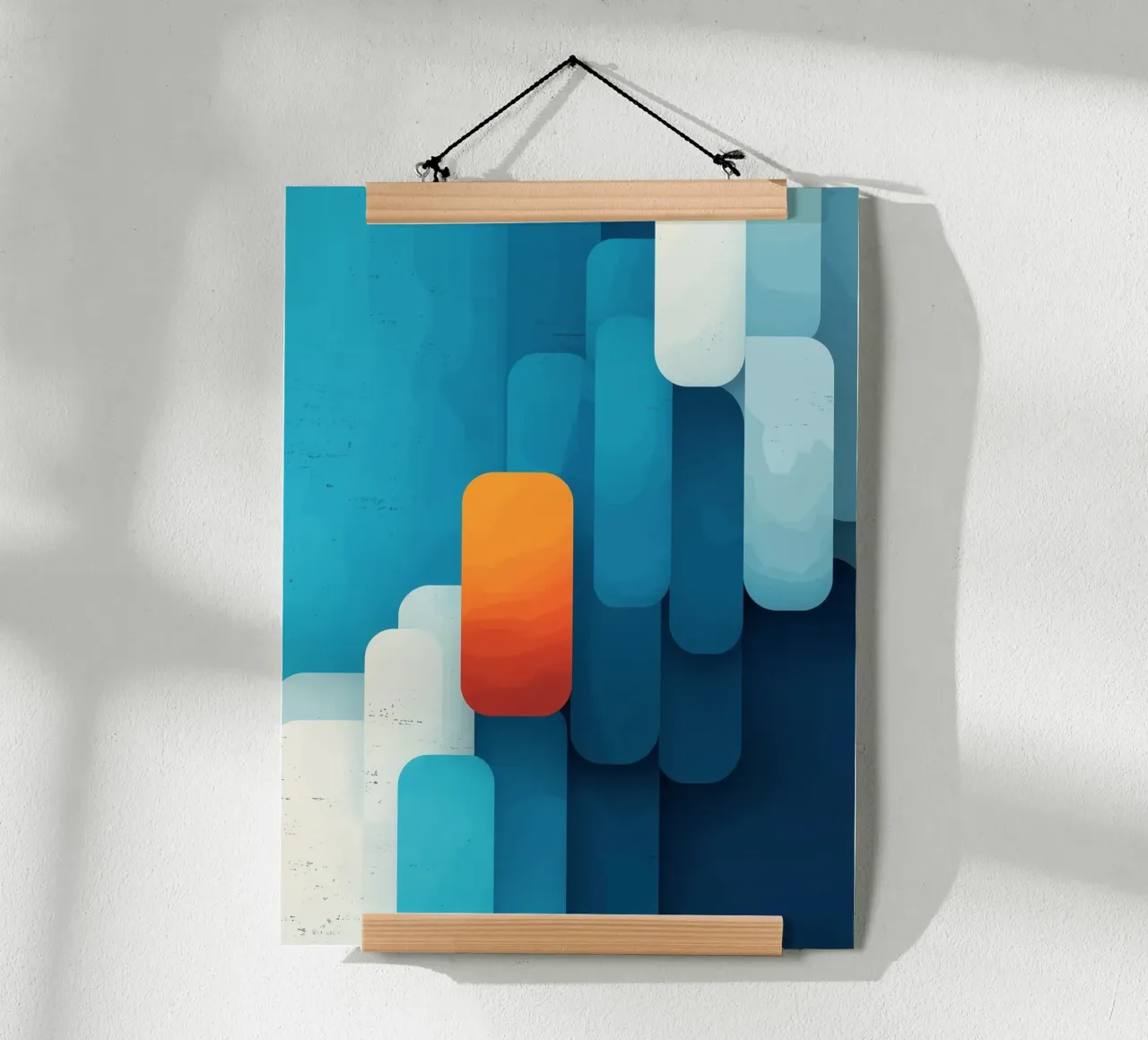 Paesaggio minimalista poster con telaio in alluminio da Little Things
