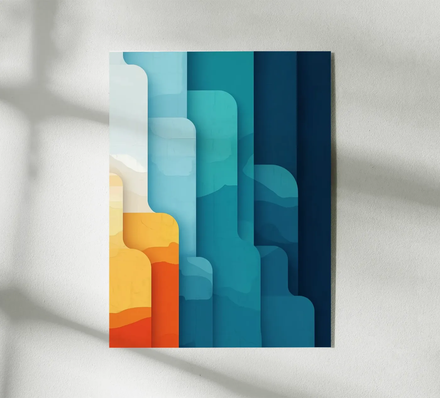 Abstracte hemel acryl van Little Things