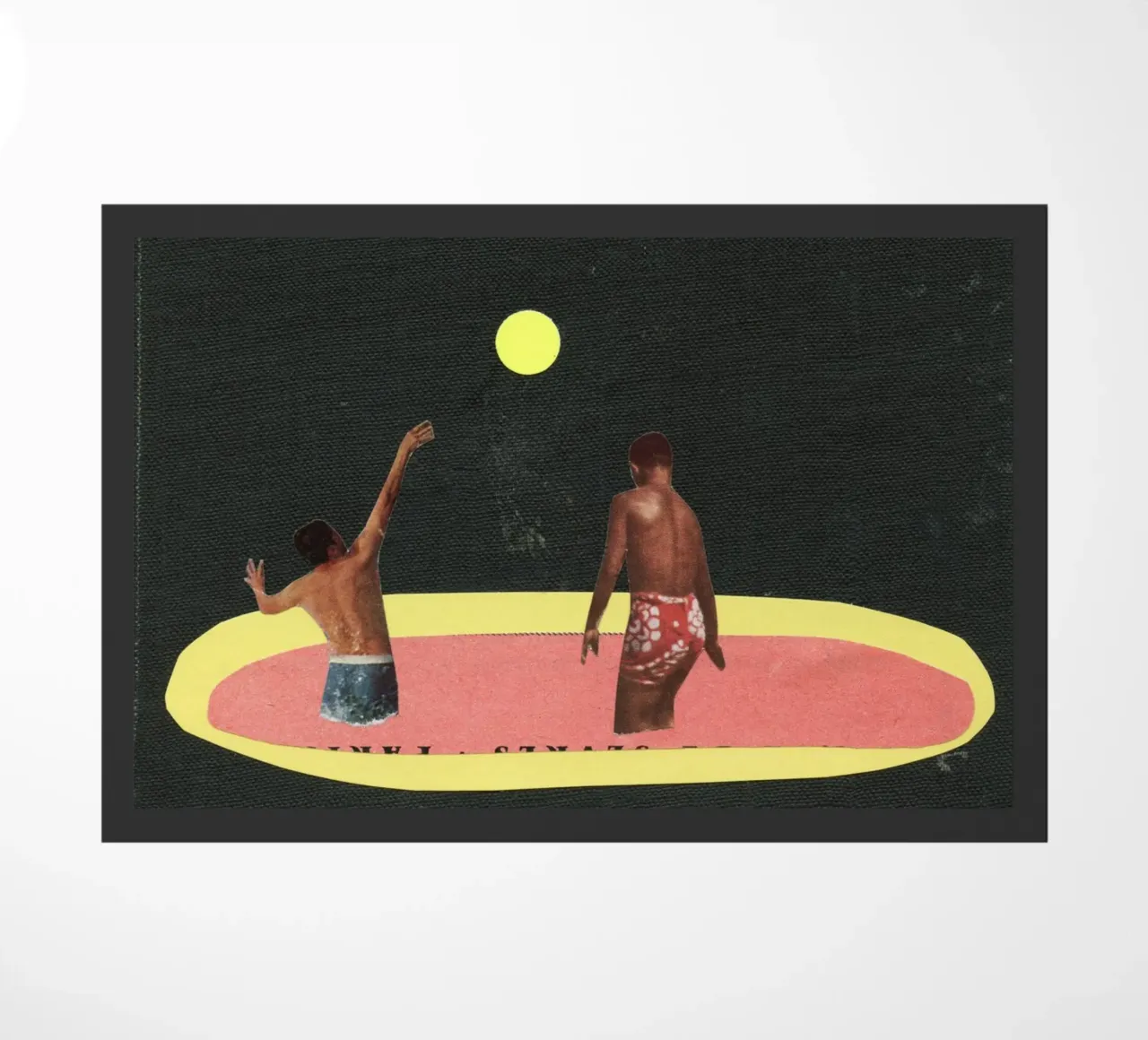 Pool Games deurmat van Cassia Beck Collage