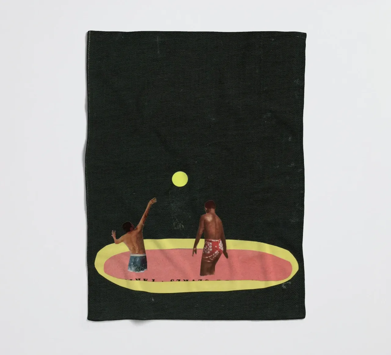 Pool Games fleecedeken van Cassia Beck Collage