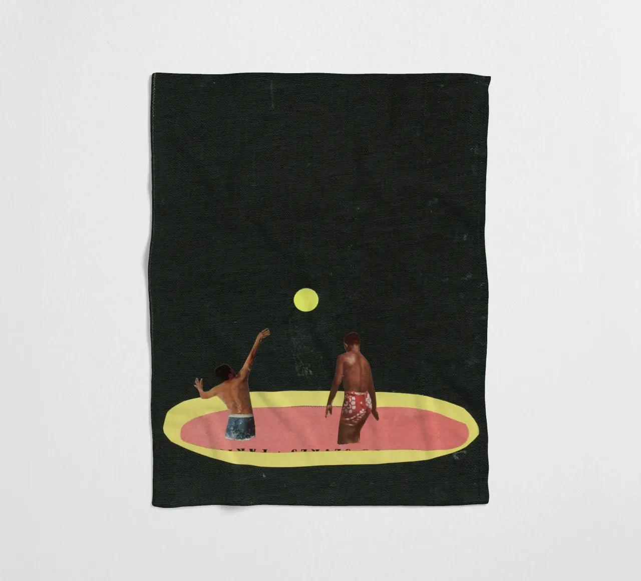 Pool Games fleecedeken van Cassia Beck Collage