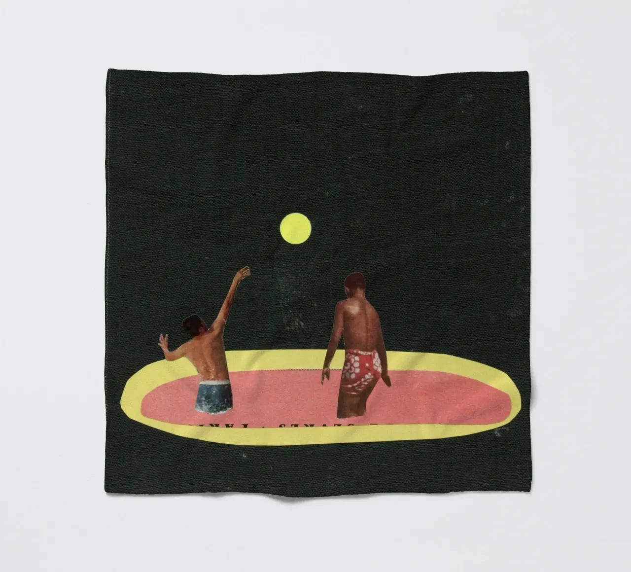 Pool Games fleecedeken van Cassia Beck Collage