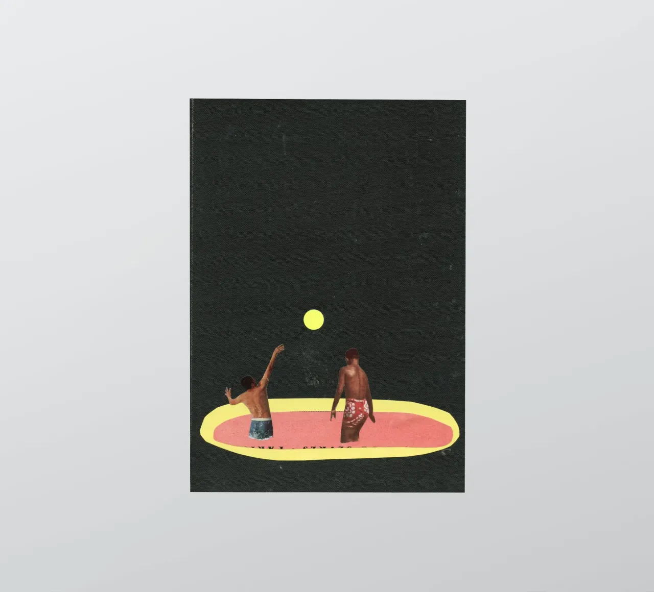 Pool Games sticker van Cassia Beck Collage