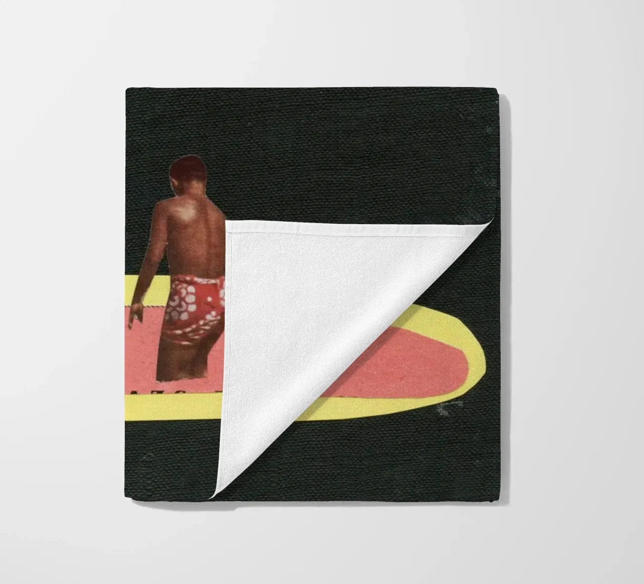 Pool Games beach towel by Cassia Beck Collage