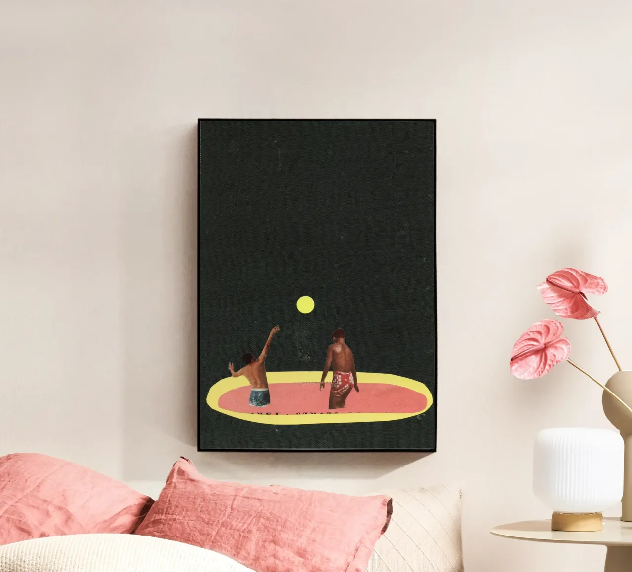 Pool Games acryl van Cassia Beck Collage