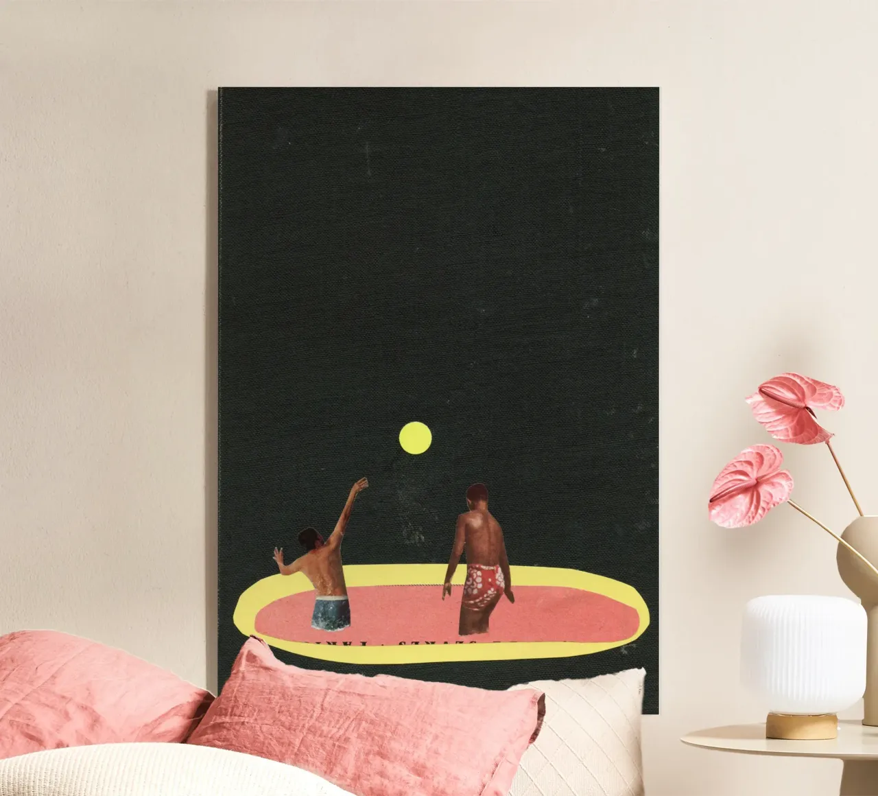 Pool Games acryl van Cassia Beck Collage