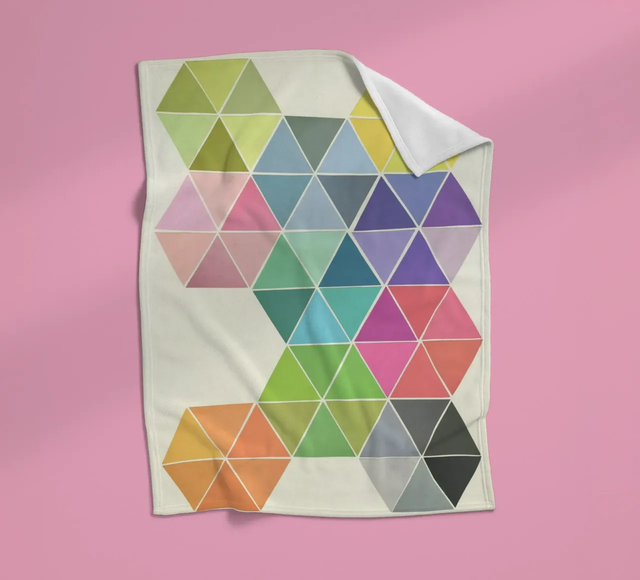 Fragmented Fleecedecke von Cassia Beck Collage