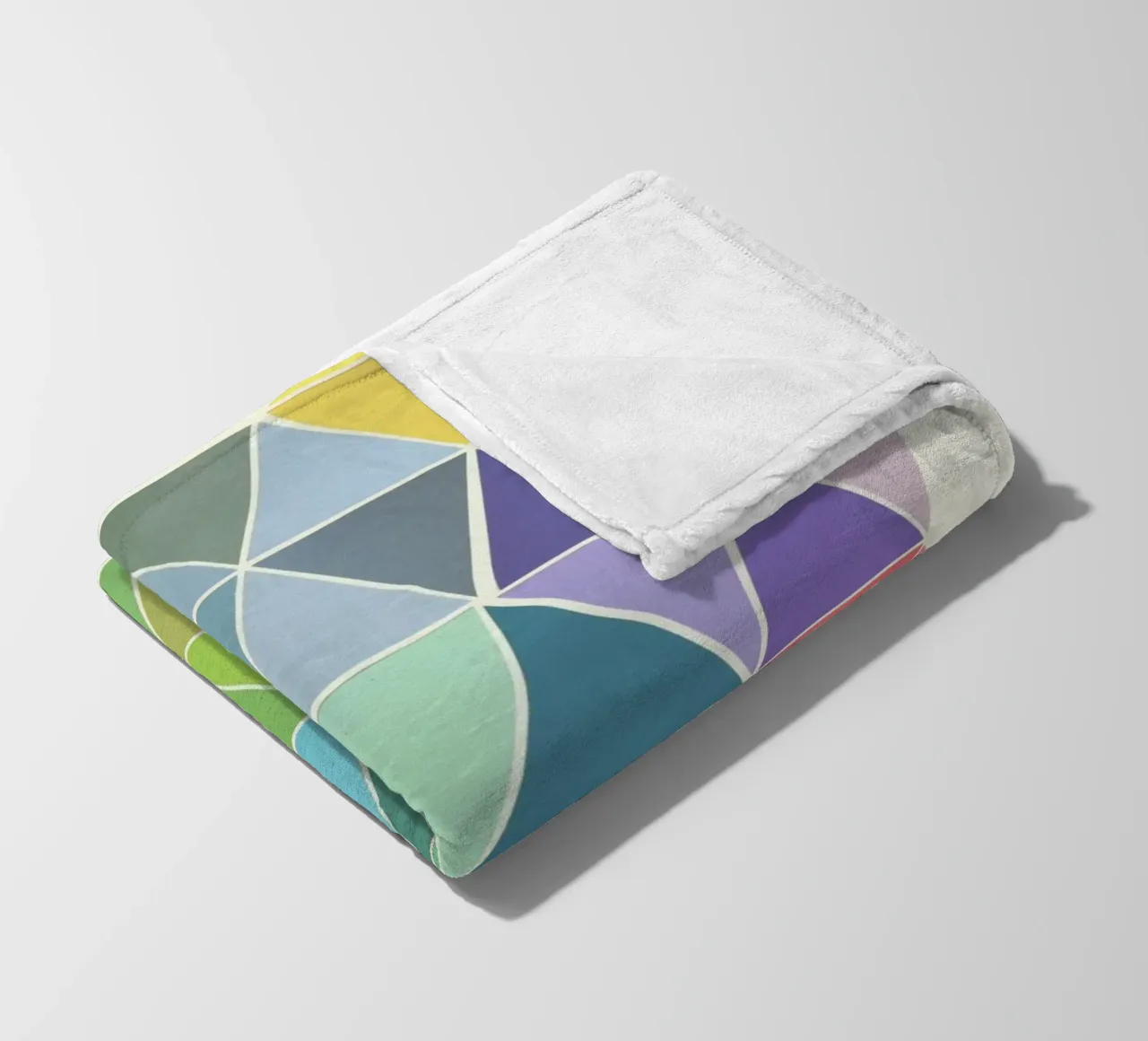 Fragmented Fleecedecke von Cassia Beck Collage