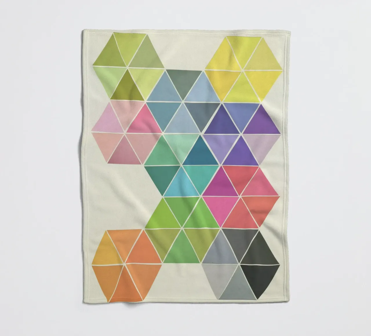 Fragmented Fleecedecke von Cassia Beck Collage