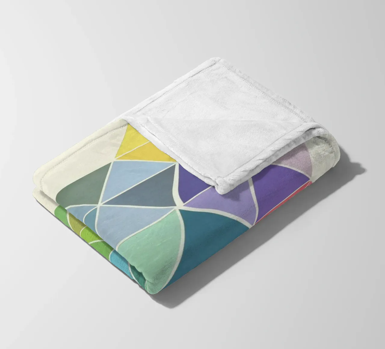 Fragmented Fleecedecke von Cassia Beck Collage