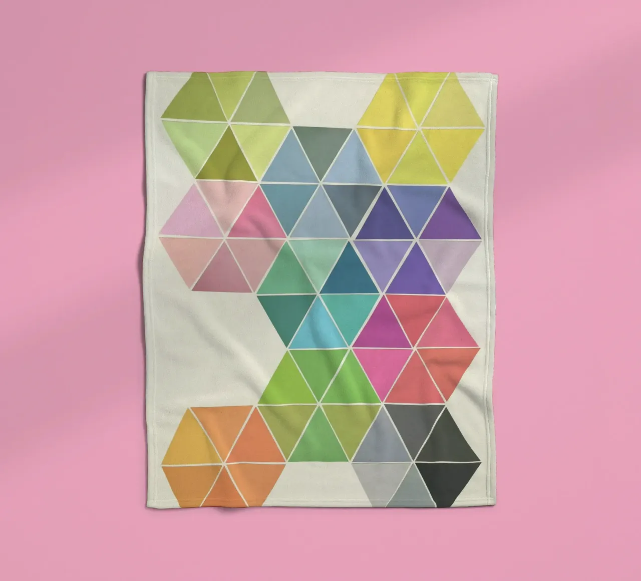 Fragmented Fleecedecke von Cassia Beck Collage