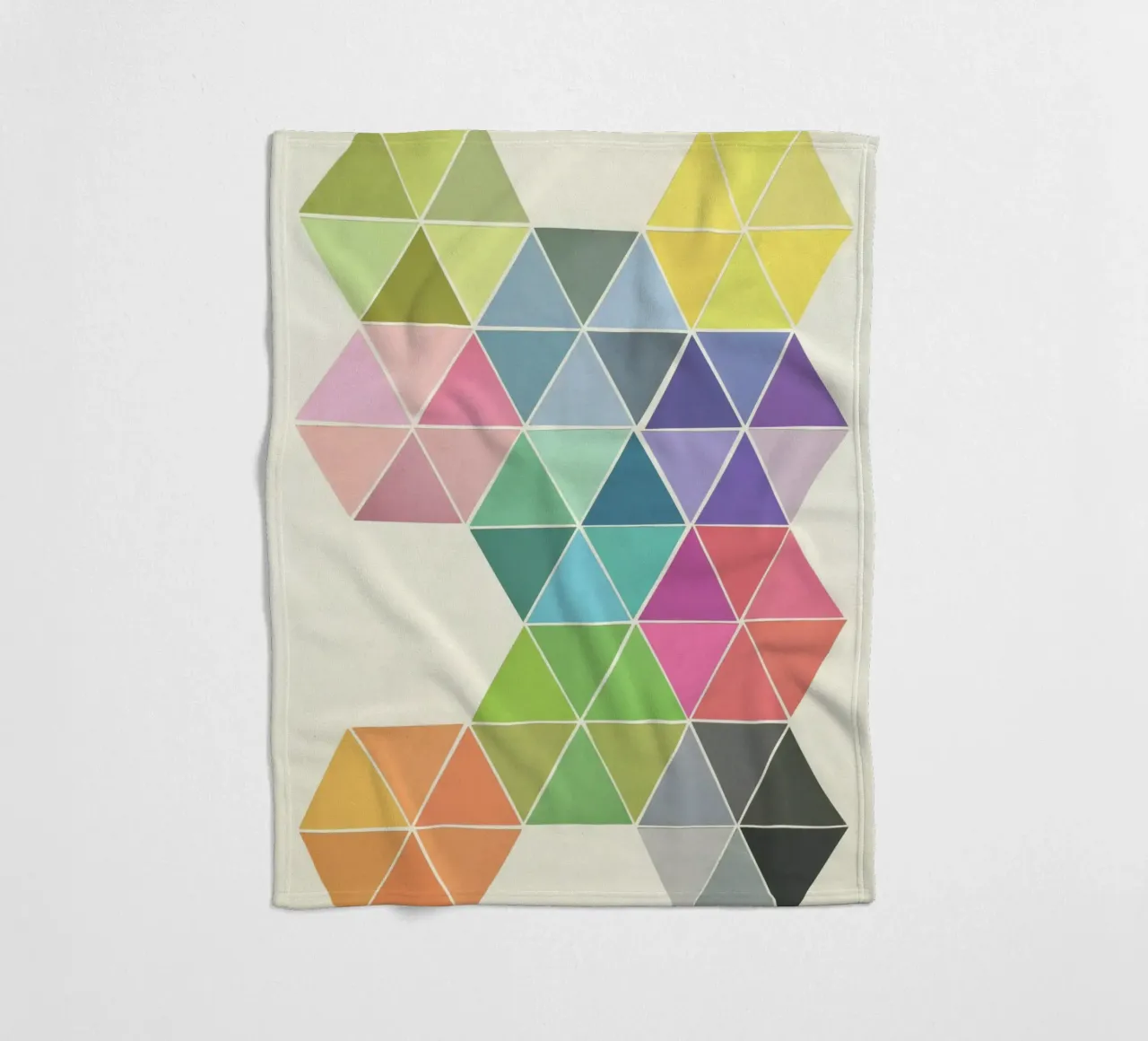 Fragmented Fleecedecke von Cassia Beck Collage