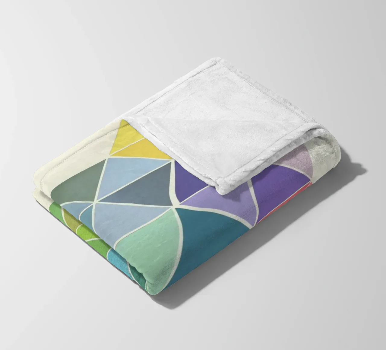 Fragmented Fleecedecke von Cassia Beck Collage