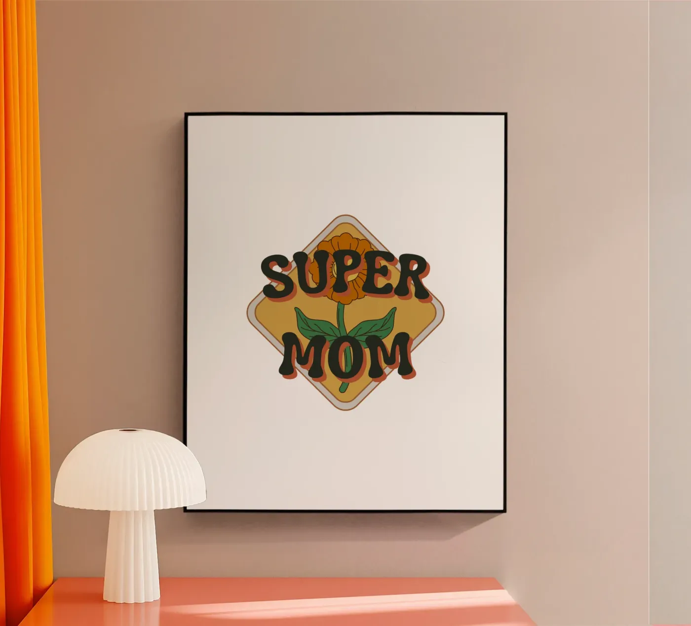 SUPER MOM acryl van SMRT STUDIO