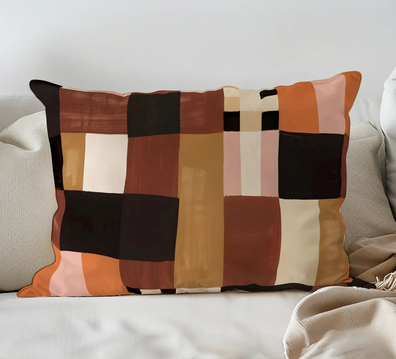 Abstract Checkers cuscino da Gypsy Galleria