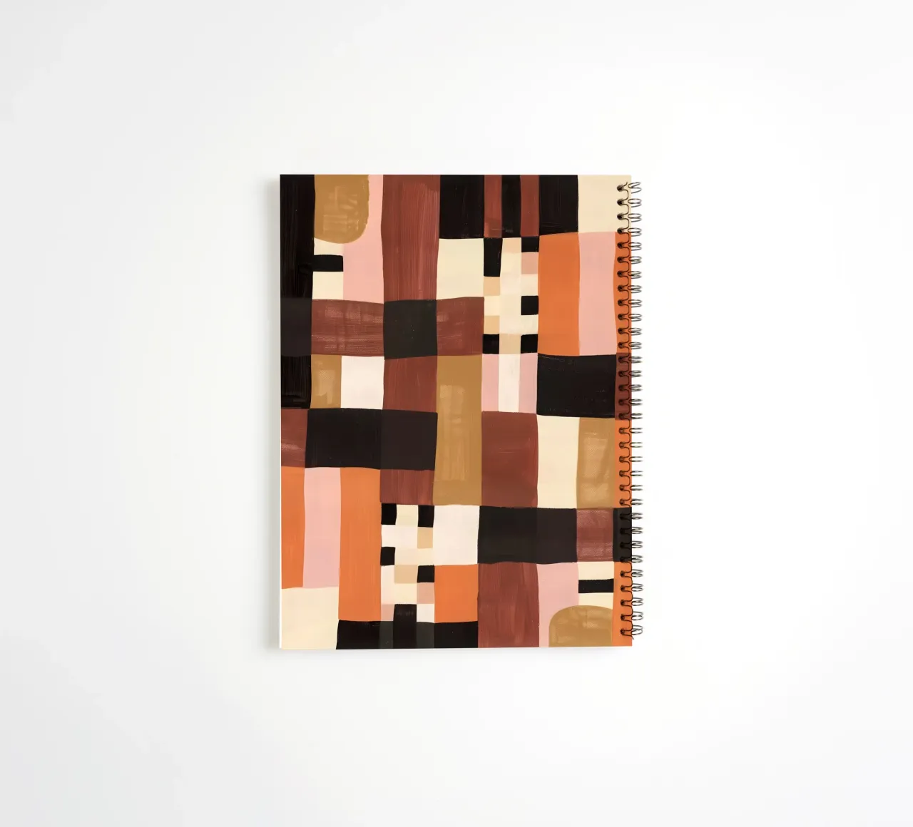 Abstract Checkers carnet à spirale de Gypsy Galleria