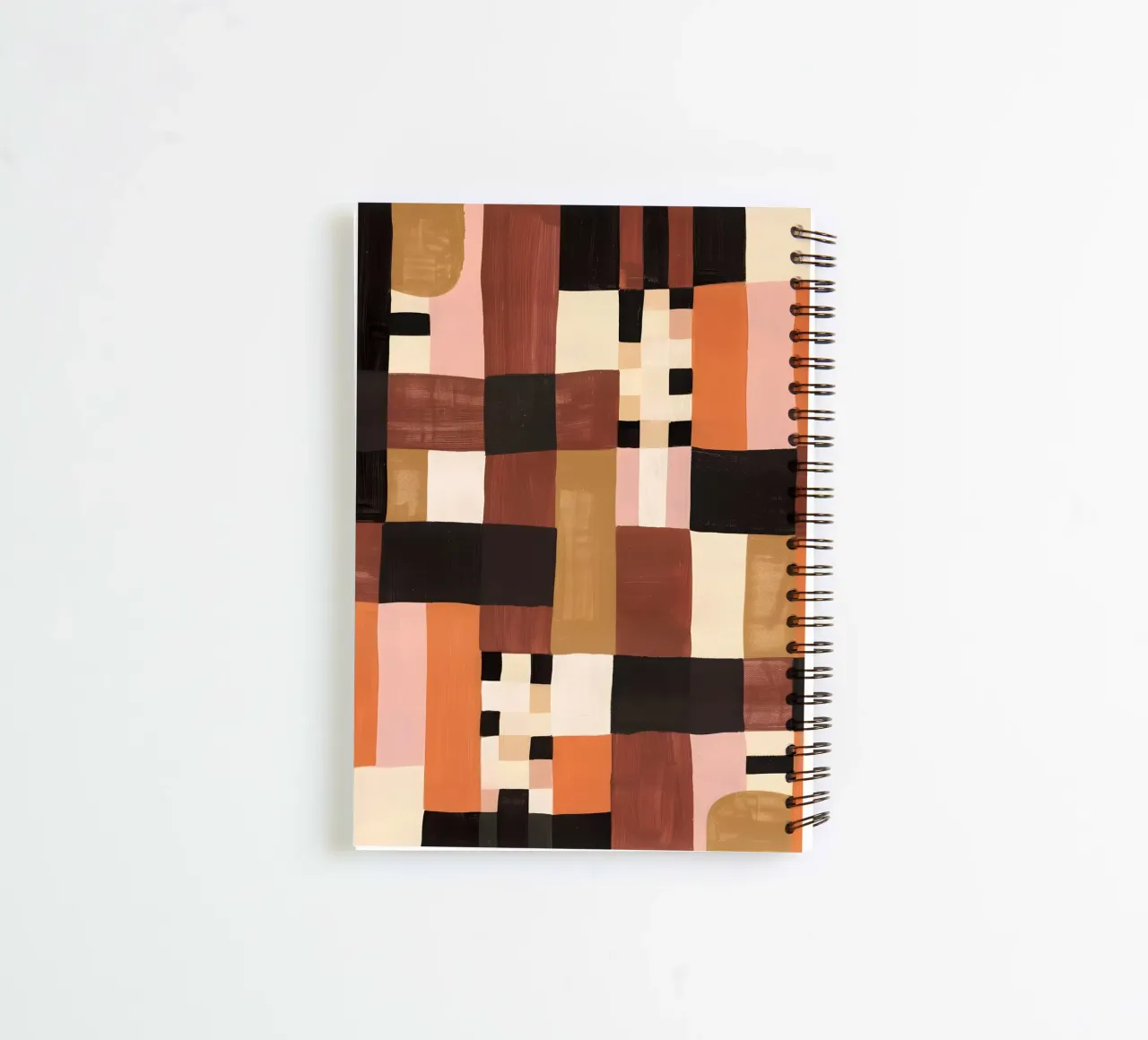 Abstract Checkers carnet à spirale de Gypsy Galleria