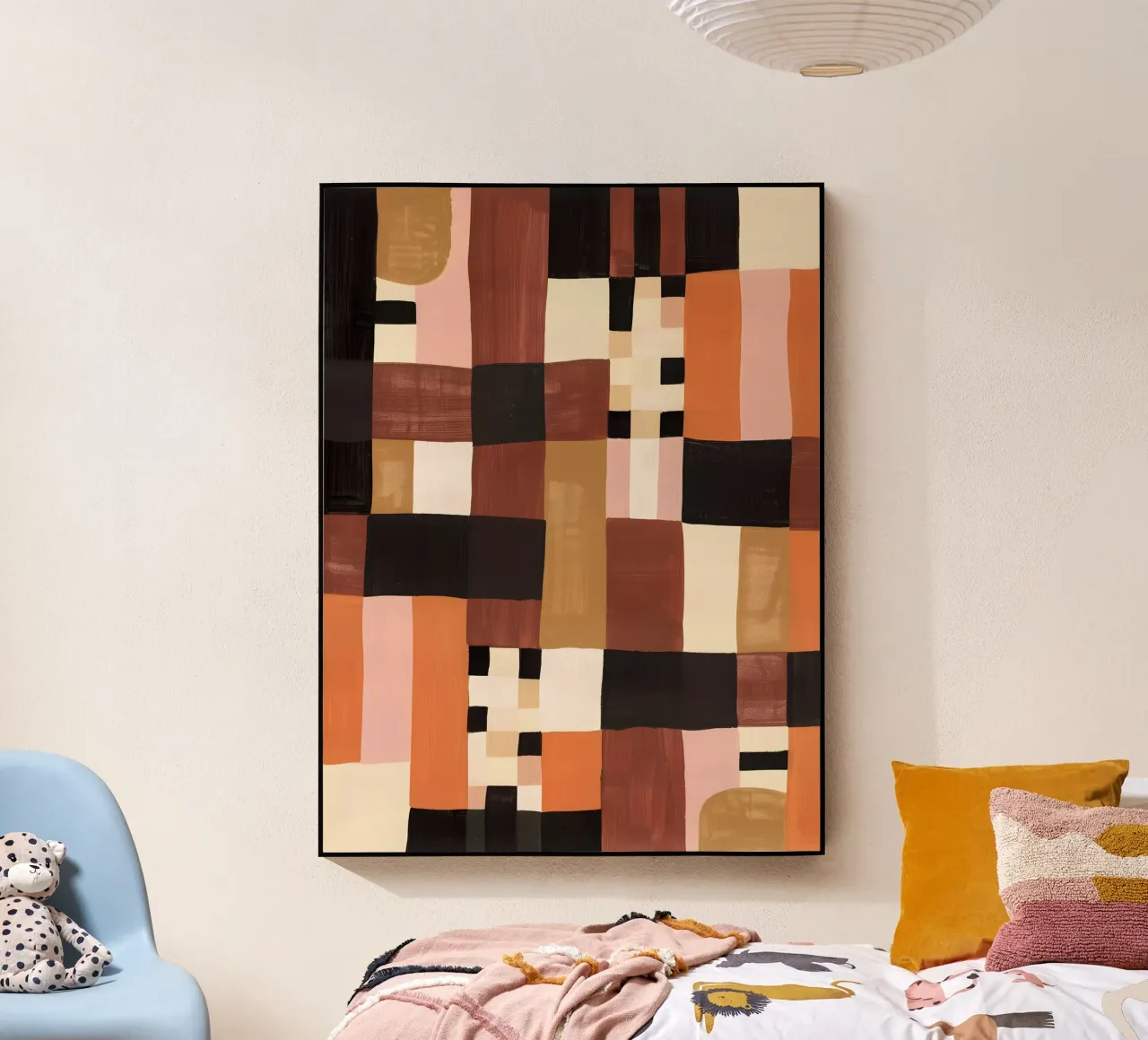 Abstract Checkers metacrilato de Gypsy Galleria